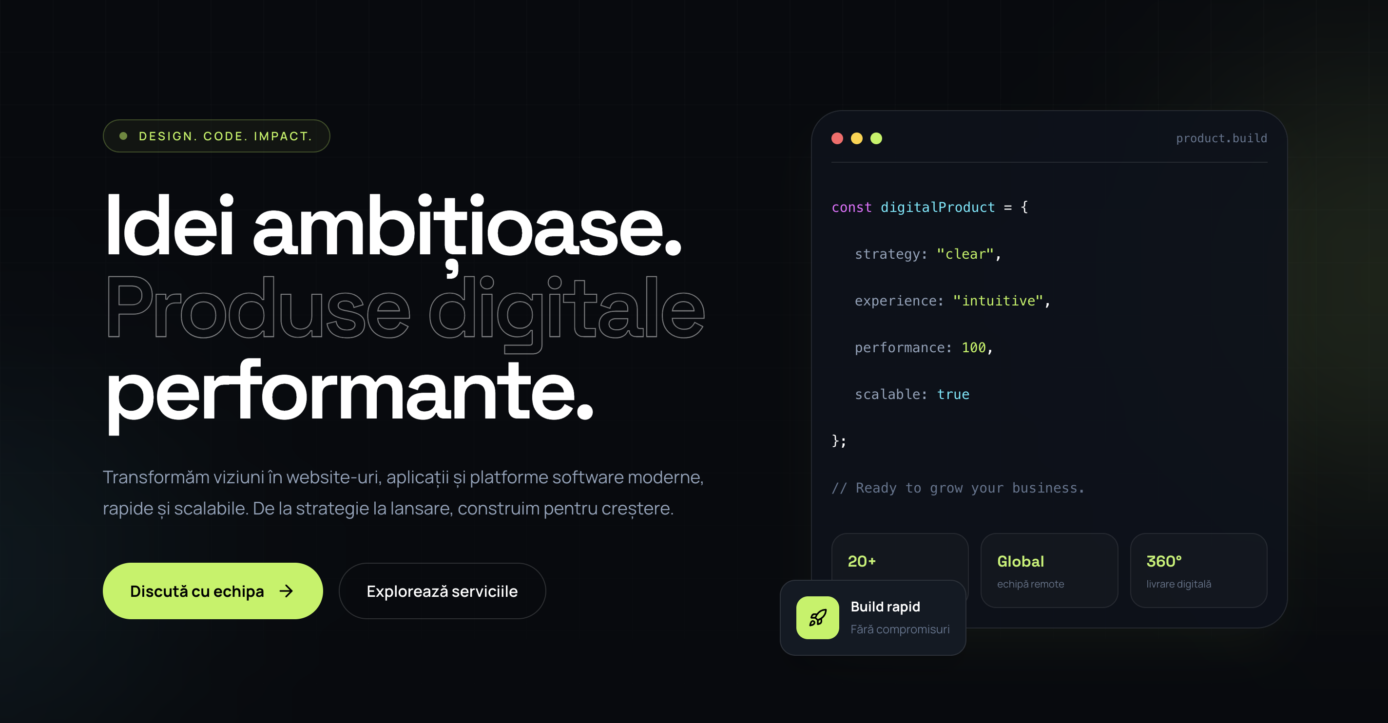 Prezentare vizuală a produselor digitale create de BWeb Solutions